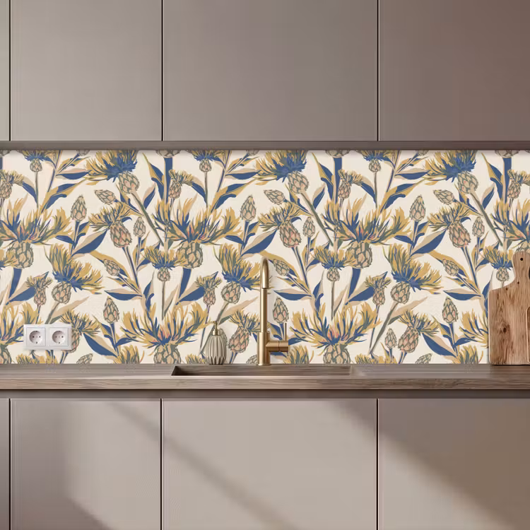 Bloemen -  Patroon - Design - Natuur keuken achterwand 2 middel 871 zz_3dshopping