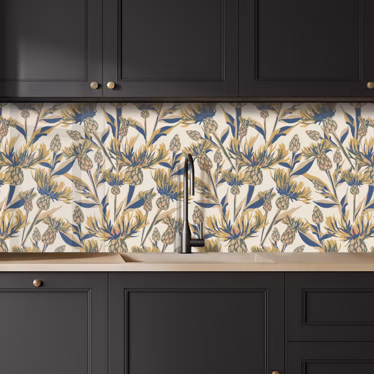 Bloemen -  Patroon - Design - Natuur keuken achterwand 2 middel 871 -sfeer1