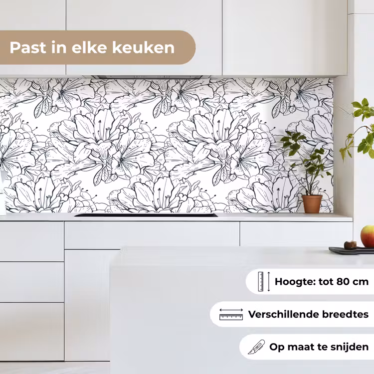Bloemen - Patroon - Lijn keuken achterwand 2 middel 871 -sfeer4_NL