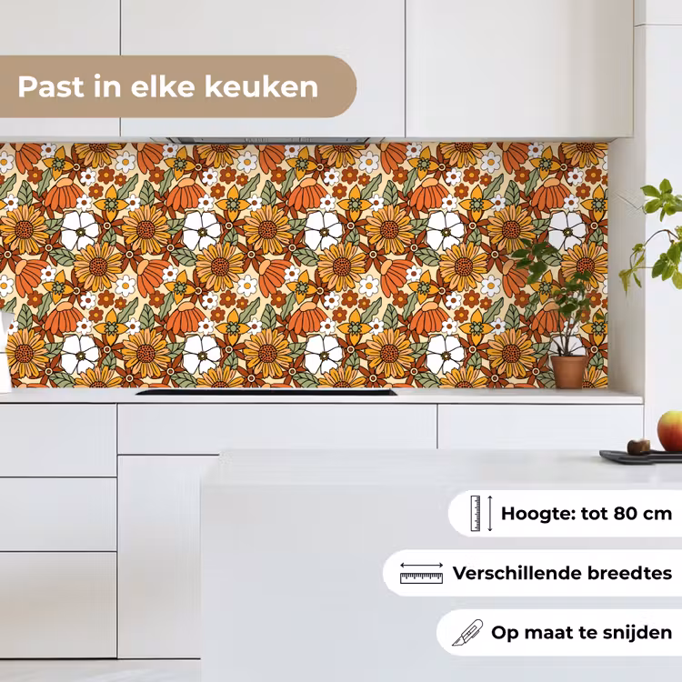Bloemen - Vintage - Patronen keuken achterwand 2 middel 871 -sfeer4_NL