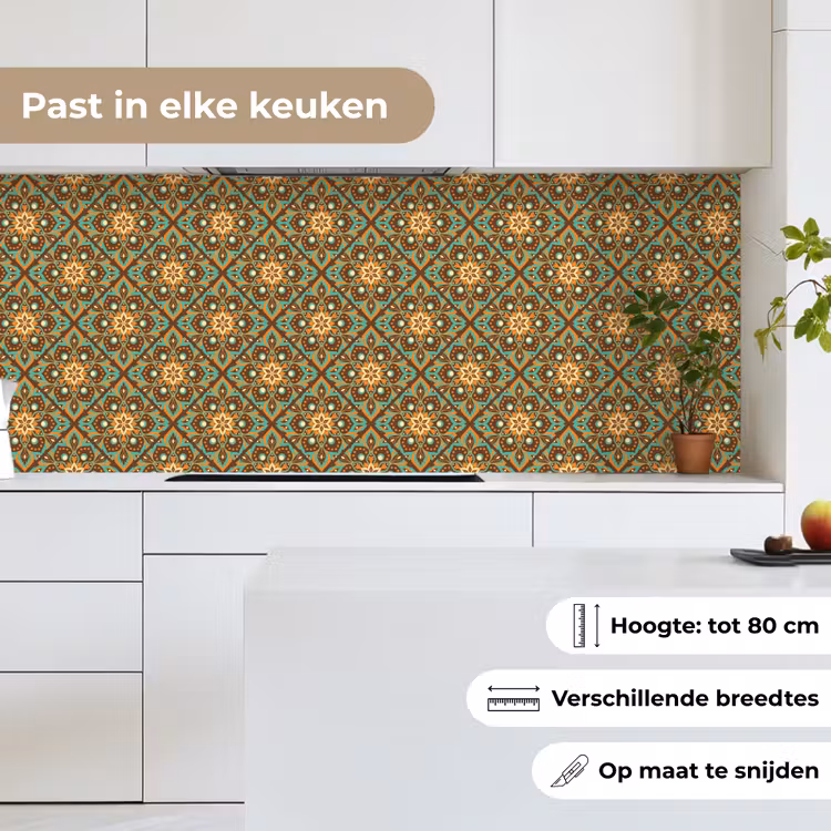 Bloemen - Vintage - Patronen - Bohemian - Mandala keuken achterwand 2 middel 871 -sfeer4_NL