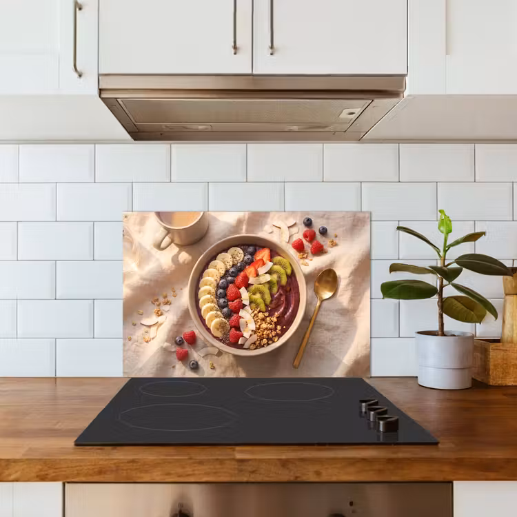 Eten - Ontbijtkom - Fruit - Gezond - Kleurrijk keuken achterwand spatscherm klein -sfeer2