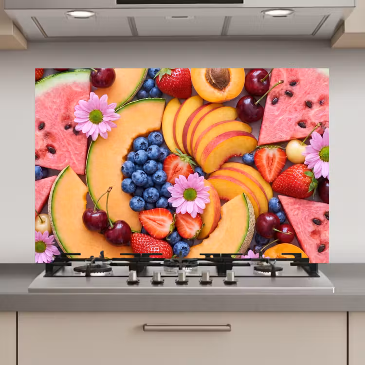 Eten - Fruit - Zomer - Kleurrijk keuken achterwand spatscherm klein -3d_website