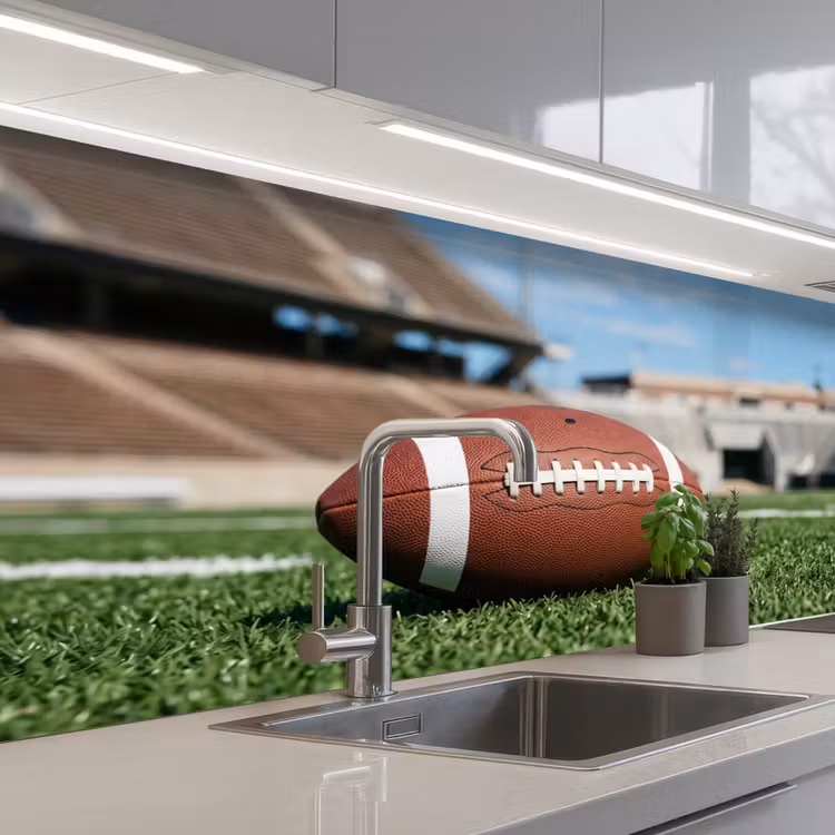 Football - Veld - Stadion - Sport keuken achterwand 2 middel -3d_schuin