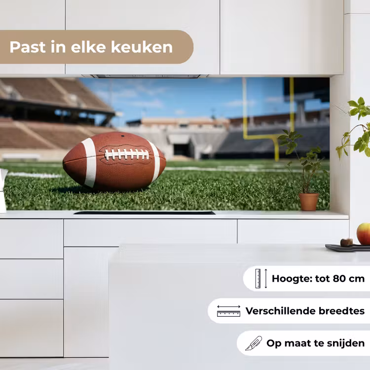 Football - Veld - Stadion - Sport keuken achterwand 2 middel -sfeer4_NL