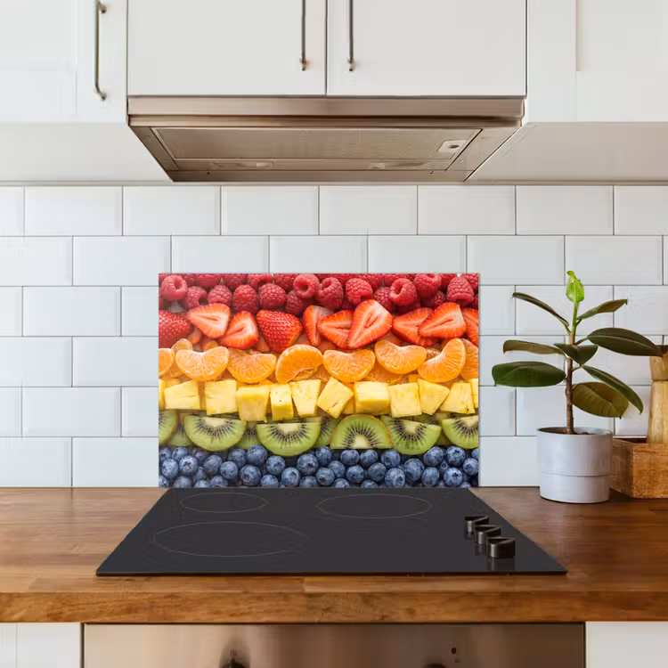 Fruit - Regenboog - Gezond - Kleurrijk keuken achterwand spatscherm klein -sfeer2