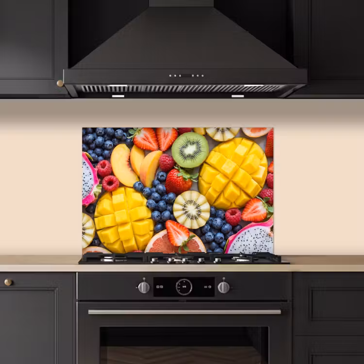 Fruit - Versneden - Kleurrijk - Eten - Gezond keuken achterwand spatscherm klein -sfeer1