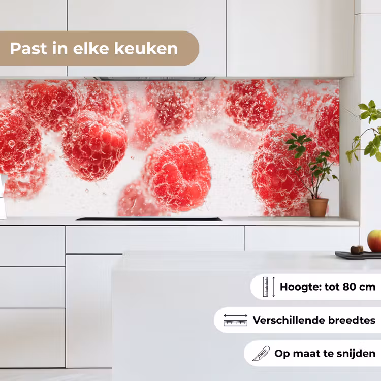 Fruit - Water - Bubbels - Rood keuken achterwand 2 middel -sfeer4_NL