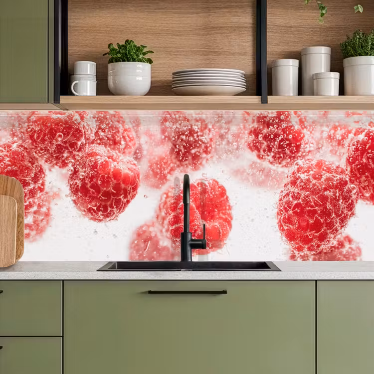 Fruit - Water - Bubbels - Rood keuken achterwand 2 middel -sfeer3