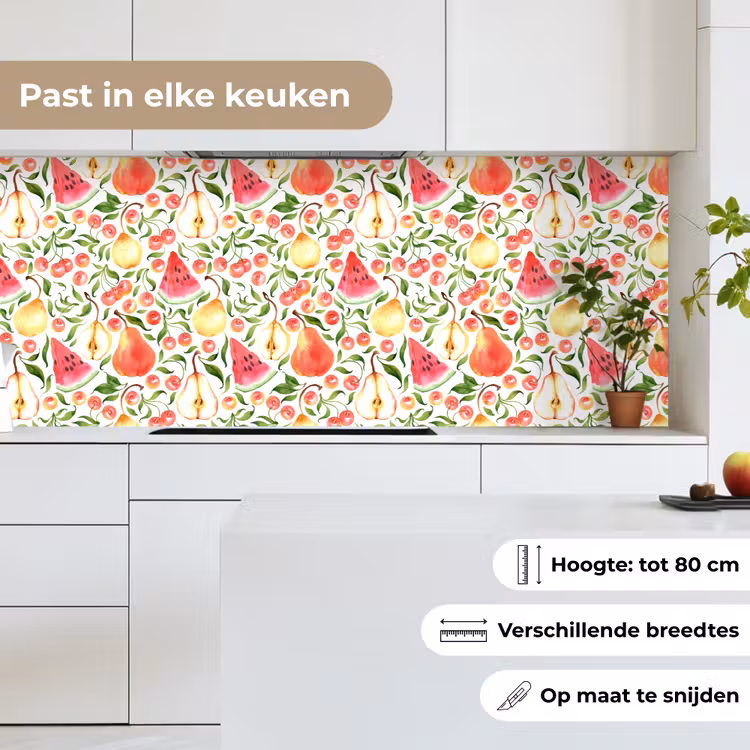 Fruit - Watermeloen - Kersen - Peer keuken achterwand 2 middel 871 -sfeer4_NL