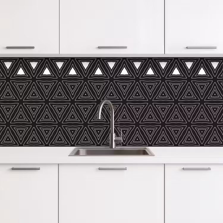 Geometrie - Design - Mozaïek keuken achterwand 2 middel 871 -3d