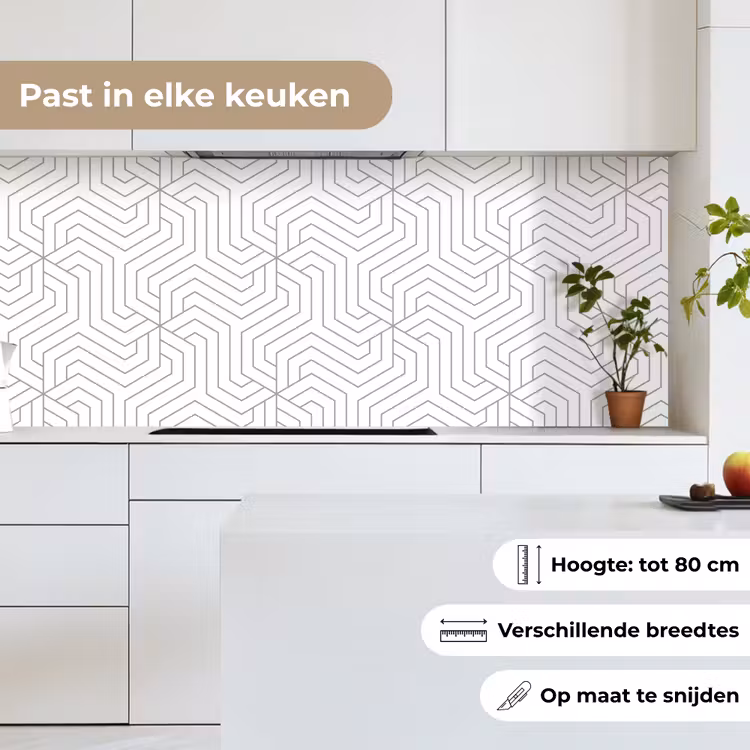 Geometrie - Lijn - Patroon keuken achterwand 2 middel 871 -sfeer4_NL