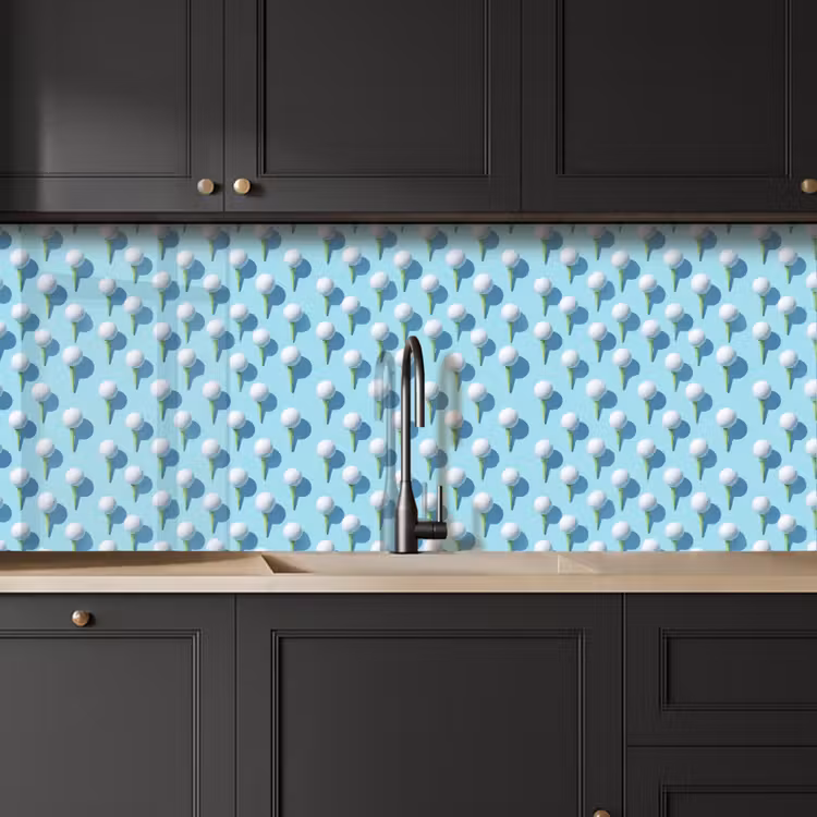 Golf - Ballen - Blauw keuken achterwand 2 middel 871 -sfeer1