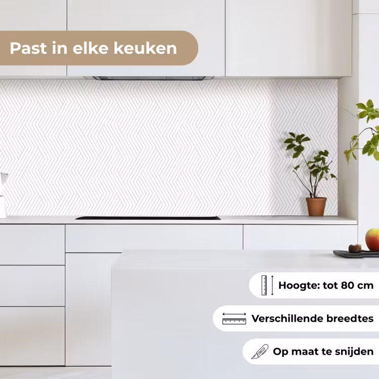 Grafisch - Patroon - Modern keuken achterwand 2 middel 871 -sfeer4_NL