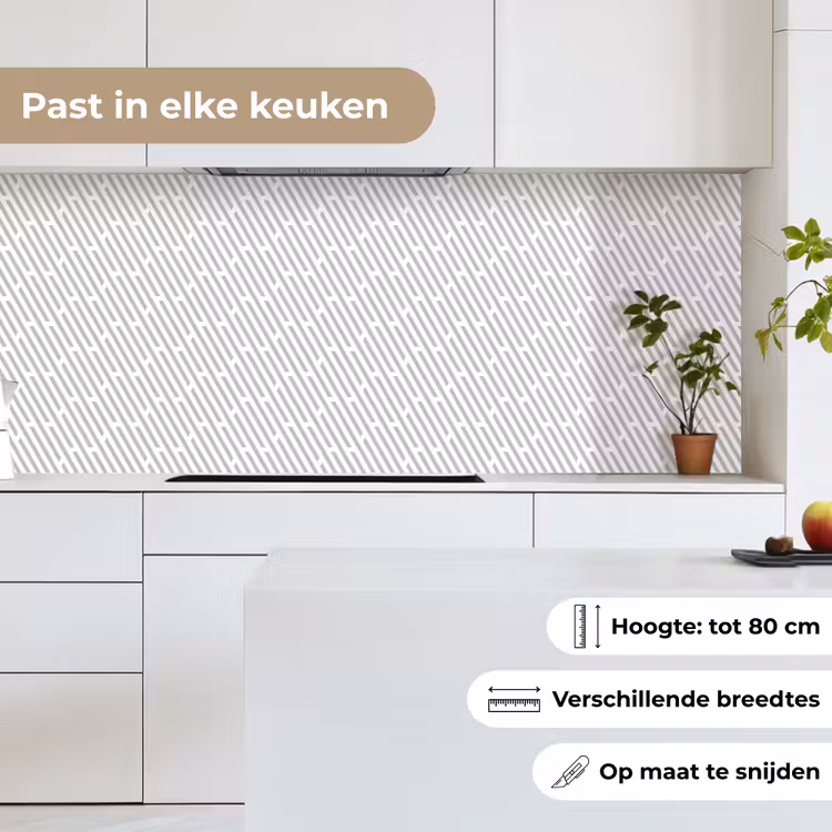 Grafisch - Patroon - Modern keuken achterwand 2 middel 871 -sfeer4_NL