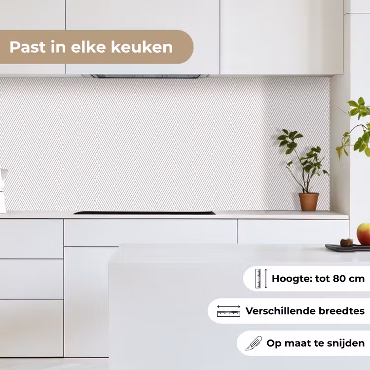 Grafisch - Patroon - Modern keuken achterwand 2 middel 871 -sfeer4_NL
