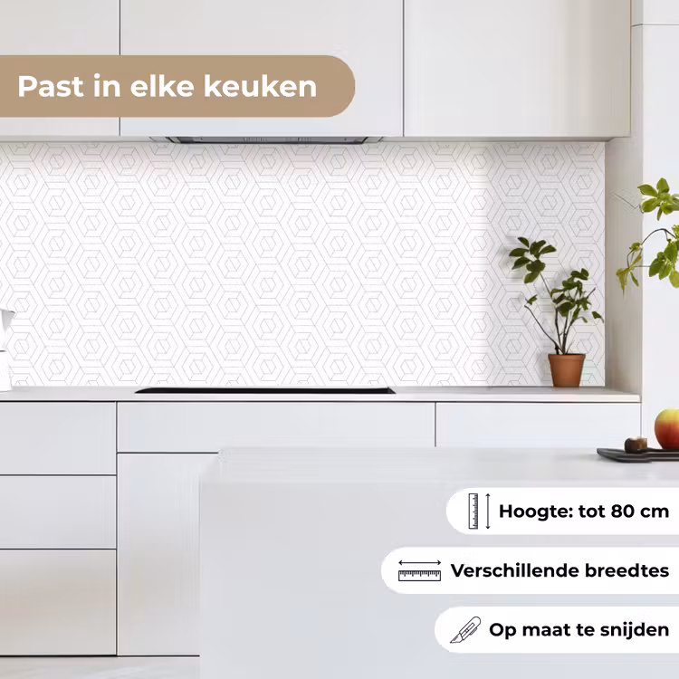 Grafisch - Patroon - Modern keuken achterwand 2 middel 871 -sfeer4_NL