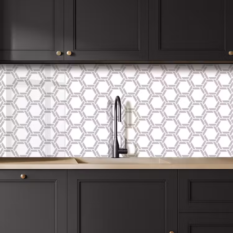 Grafisch - Patroon - Modern keuken achterwand 2 middel 871 -sfeer1