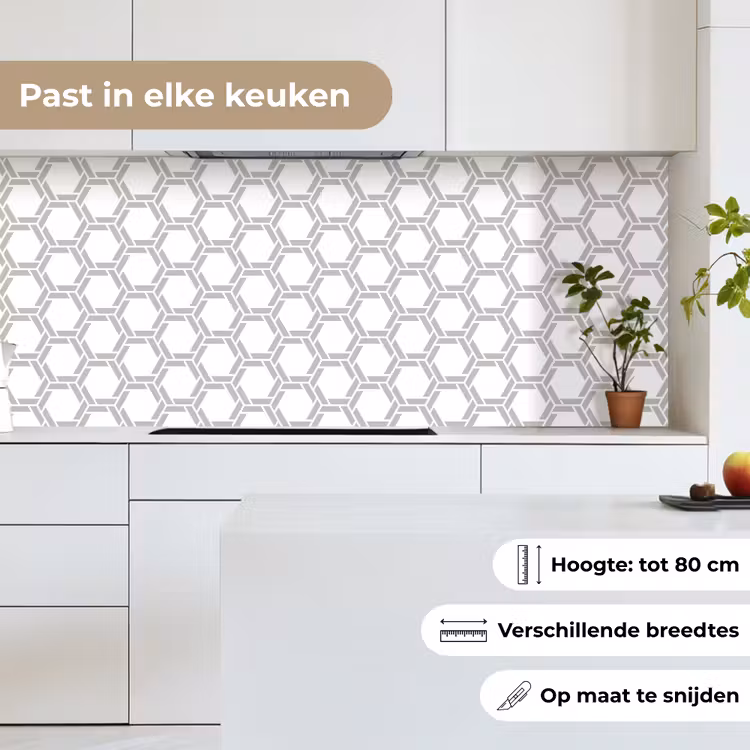 Grafisch - Patroon - Modern keuken achterwand 2 middel 871 -sfeer4_NL