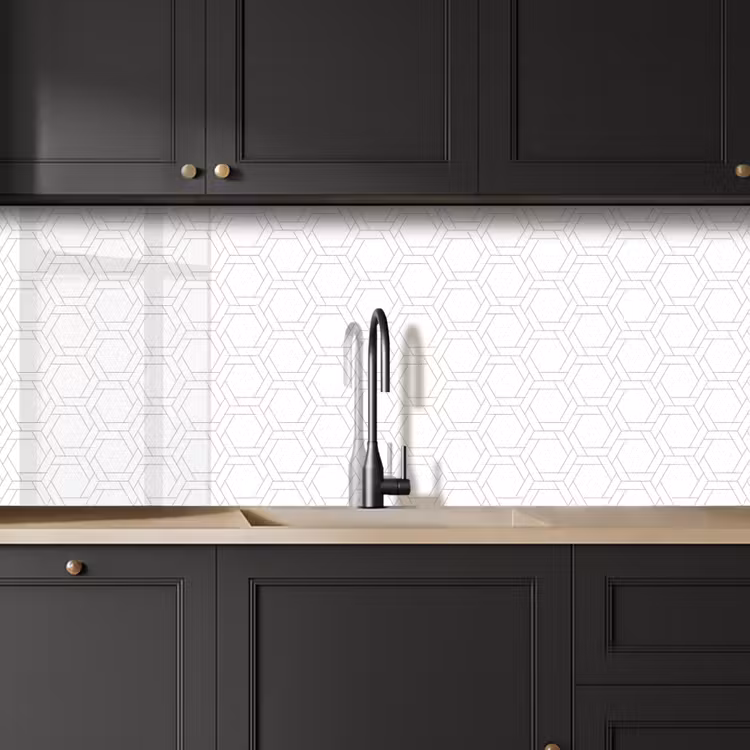 Grafisch - Patroon - Modern keuken achterwand 2 middel 871 -sfeer1
