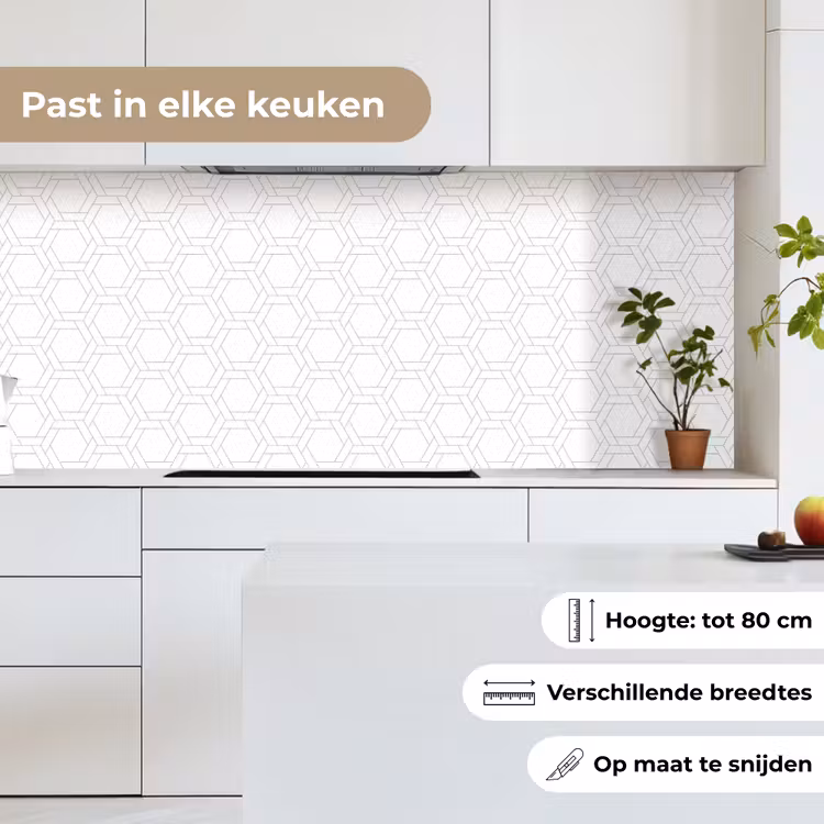 Grafisch - Patroon - Modern keuken achterwand 2 middel 871 -sfeer4_NL