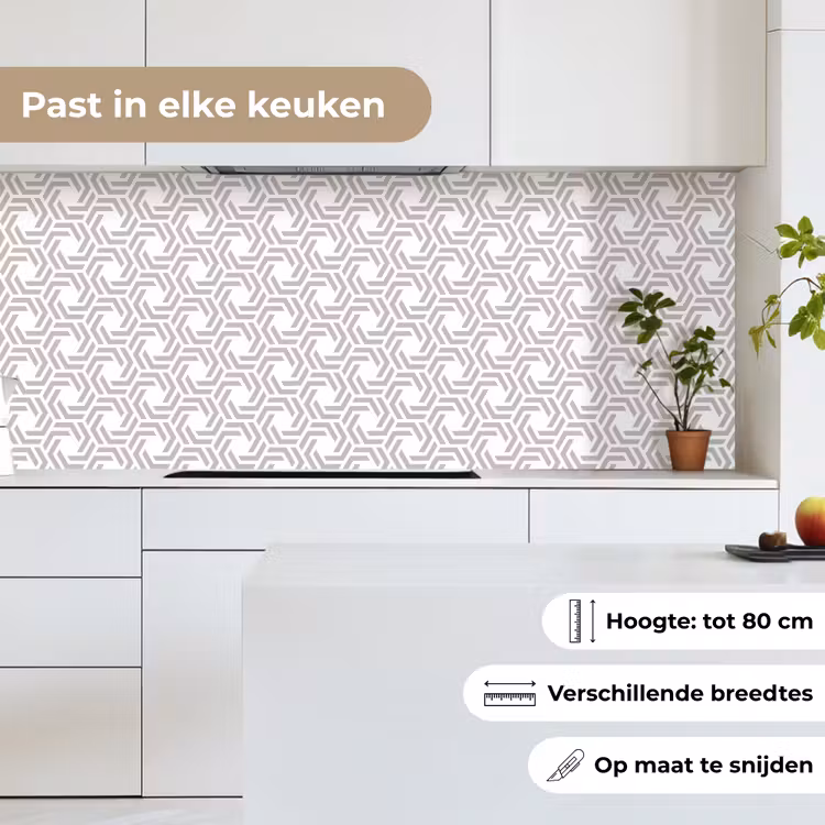 Grafisch - Patroon - Modern keuken achterwand 2 middel 871 -sfeer4_NL
