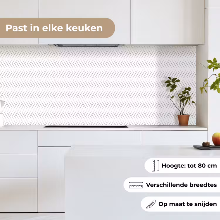 Grafisch - Patroon - Modern - Stippen keuken achterwand 2 middel 871 -sfeer4_NL