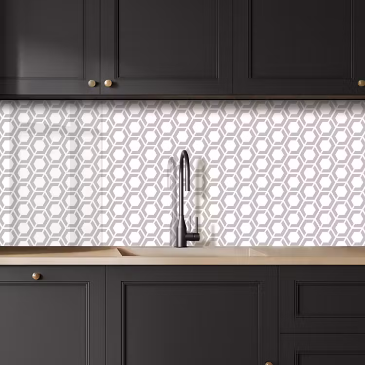 Grafisch - Patroon - Modern - Hexagon keuken achterwand 2 middel 871 -sfeer1