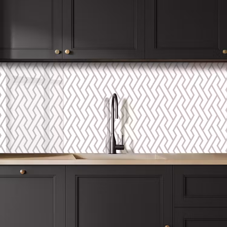 Grafisch - Patroon - Modern - Lijn keuken achterwand 2 middel 871 -sfeer1