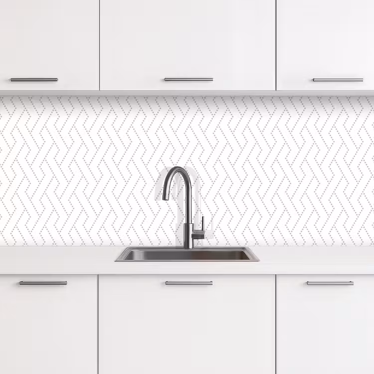 Grafisch - Patroon - Modern - Geweven keuken achterwand 2 middel 871 -3d