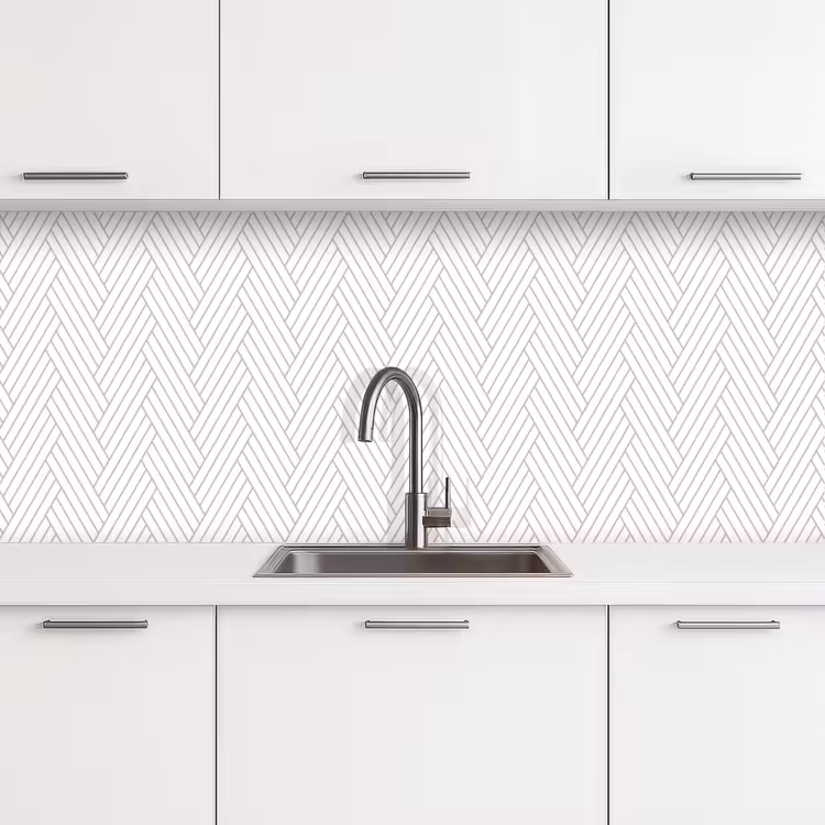 Grafisch - Patroon - Modern - Geweven keuken achterwand 2 middel 871 -3d