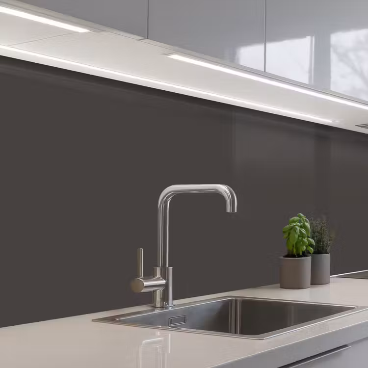 Grijs - Kleuren - Effen keuken achterwand 2 middel 871 -3d_schuin