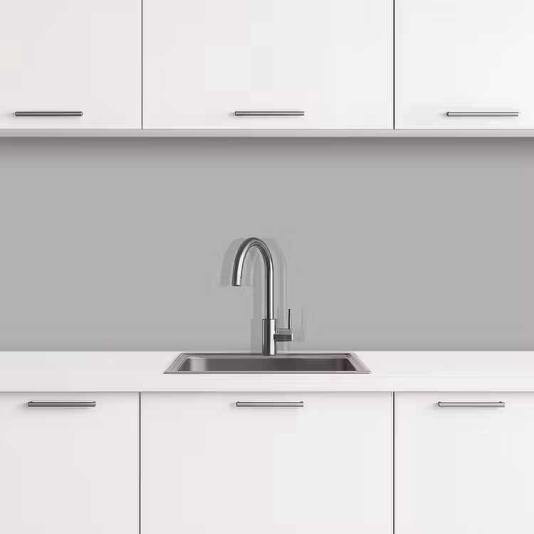 Grijs - Effen print keuken achterwand 2 middel 871 -3d