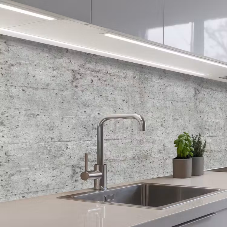 Grijs - Muur - Poriën keuken achterwand 2 middel 871 -3d_schuin