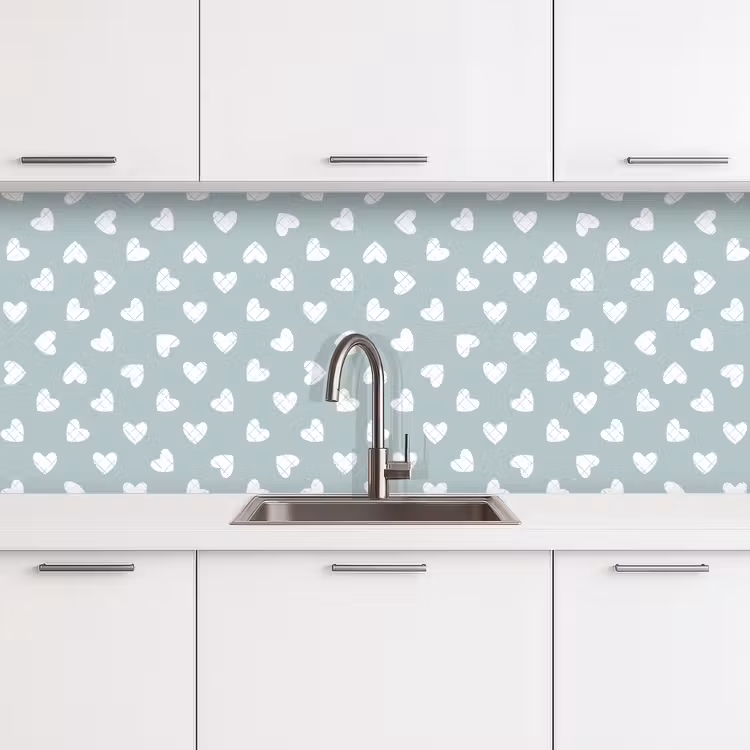 Groen - Design - Geometrie - Patroon keuken achterwand 2 middel 871 -3d