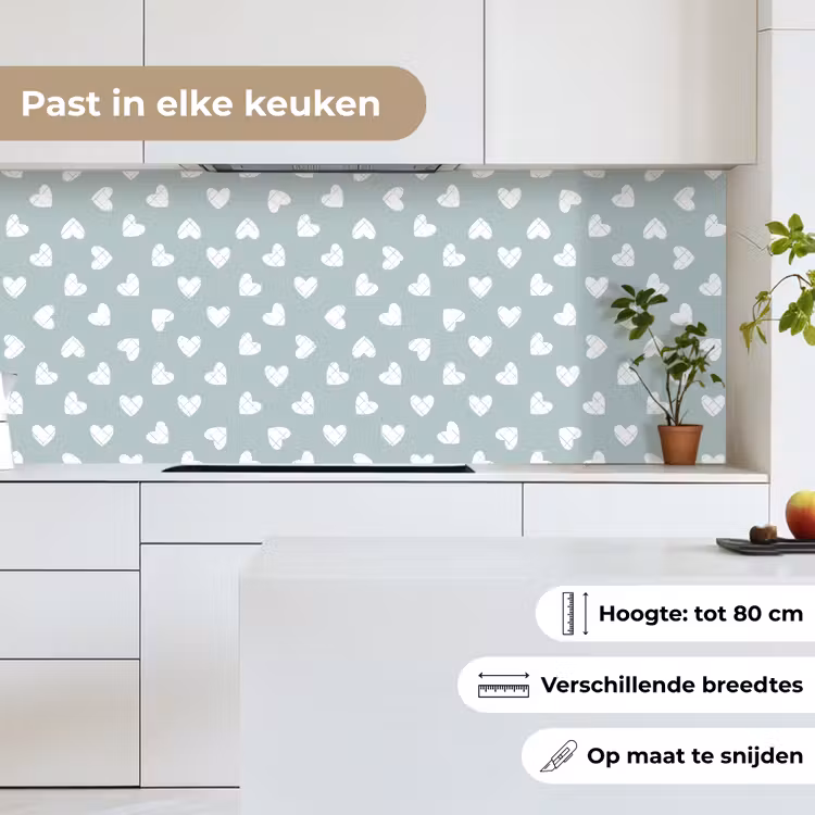 Groen - Design - Geometrie - Patroon keuken achterwand 2 middel 871 -sfeer4_NL
