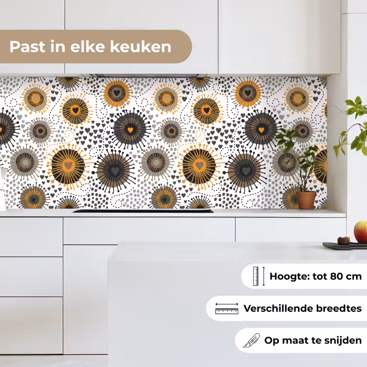 Hart - Jaren 50 - Patroon keuken achterwand 2 middel 871 -sfeer4_NL