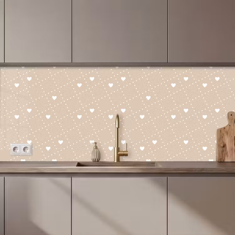 Hart - Design - Geometrie - Patroon keuken achterwand 2 middel 871 zz_3dshopping