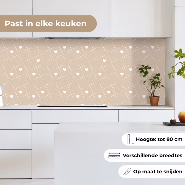 Hart - Design - Geometrie - Patroon keuken achterwand 2 middel 871 -sfeer4_NL