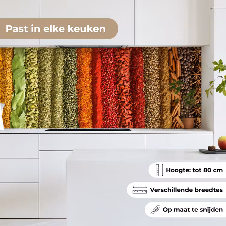 Kruiden - Specerijen - Kleurrijk keuken achterwand 2 middel -sfeer4_NL