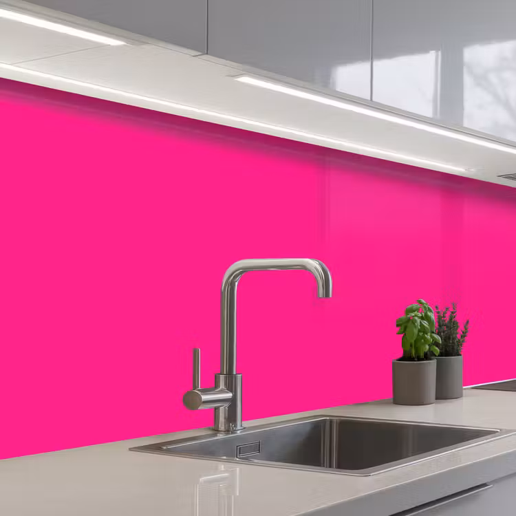 Hot - Fuchsia - Roze keuken achterwand 2 middel 871 -3d_schuin