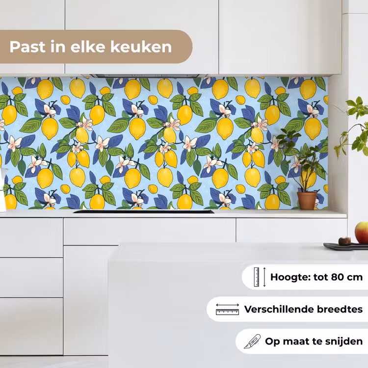 Illustratie - Citroen - Patroon keuken achterwand 2 middel 871 -sfeer4_NL