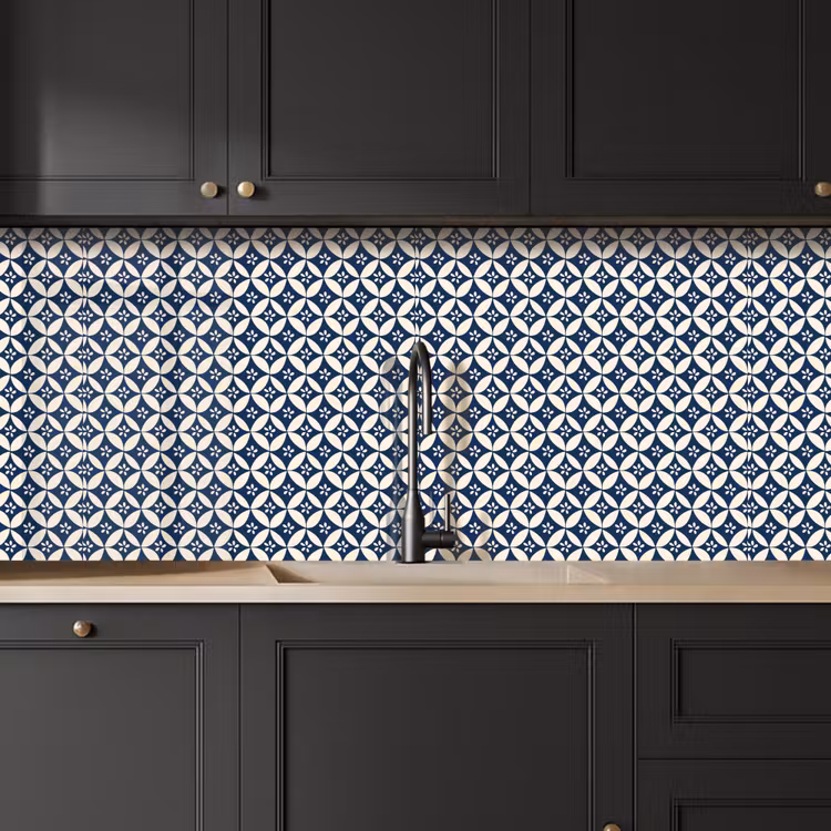 Japan - Patronen - Blauw keuken achterwand 2 middel 871 -sfeer1