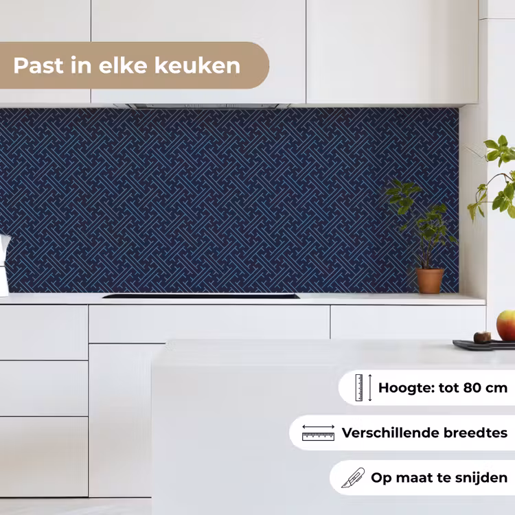 Japans - Patronen - Geometrie keuken achterwand 2 middel 871 -sfeer4_NL