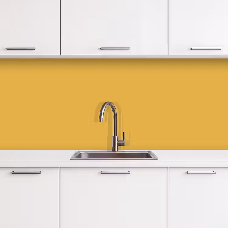 Joyful - Mustard - Geel keuken achterwand 2 middel 871 -3d