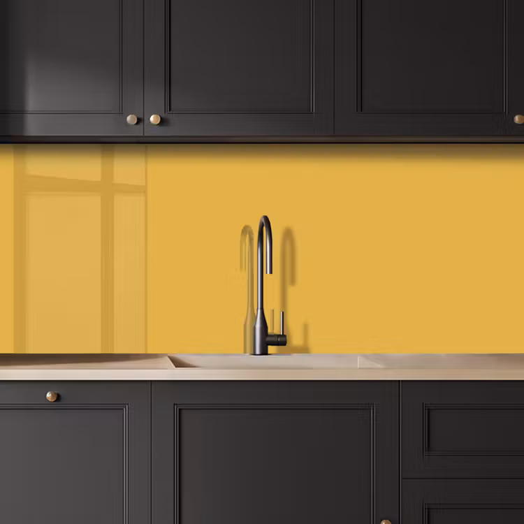 Joyful - Mustard - Geel keuken achterwand 2 middel 871 -sfeer1
