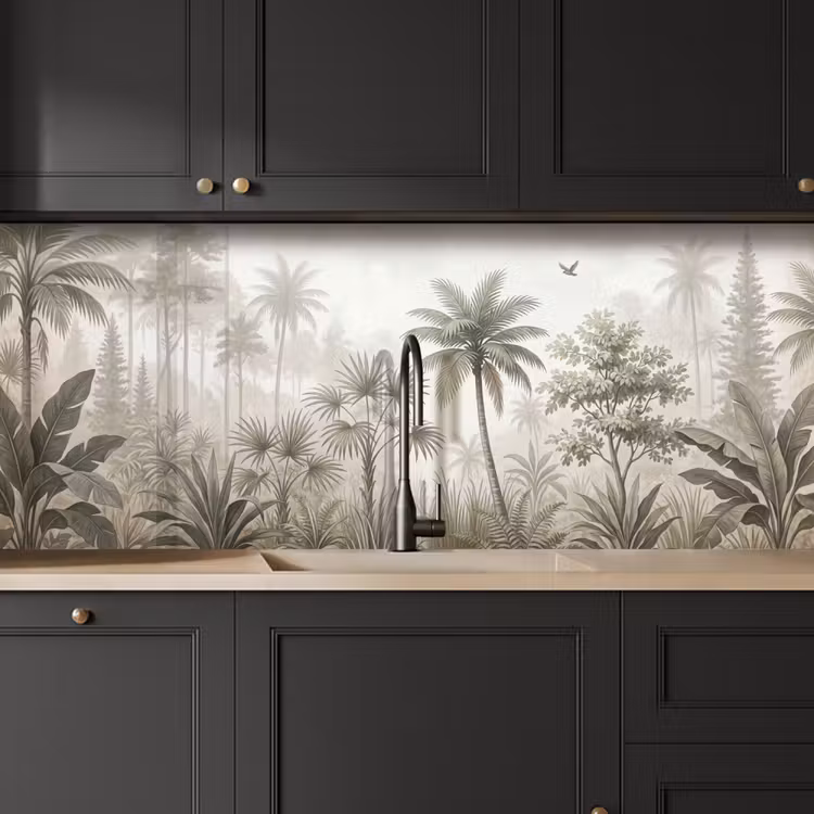 Jungle - Palmbomen - Natuur keuken achterwand 2 middel -sfeer1