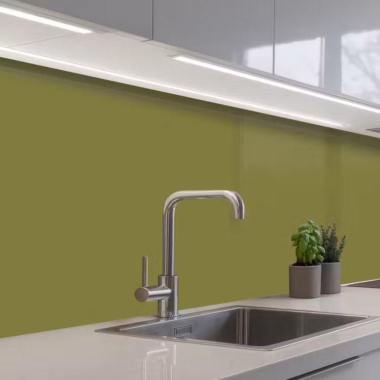 Juniper - Groen - Organisch keuken achterwand 2 middel 871 -3d_schuin