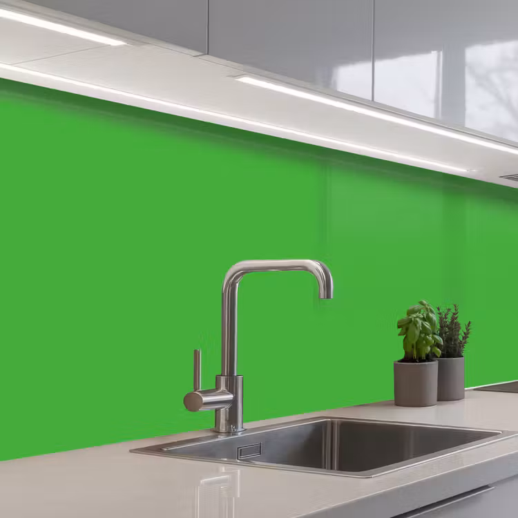 Kelly - Green - Groen keuken achterwand 2 middel 871 -3d_schuin