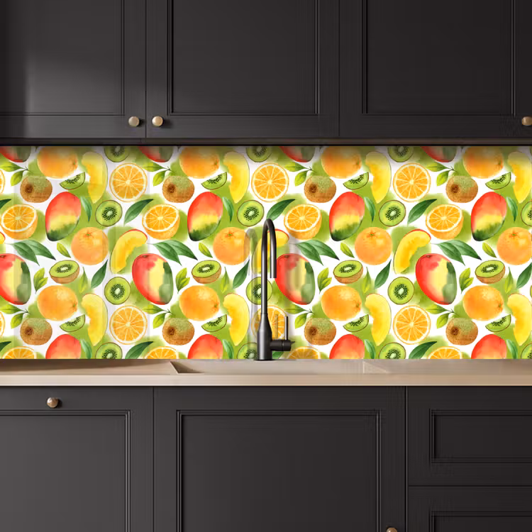 Kiwi - Sinasappel - Mango - Perzik keuken achterwand 2 middel 871 -sfeer1